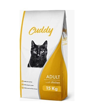 Cuddy Yetişkin Kedi Maması Tavuklu 15 kg