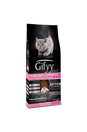 Gifyy Tavuklu Yavru Kedi Maması 15 Kg