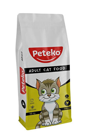 Peteko Tavuklu Kedi Maması 15 Kg