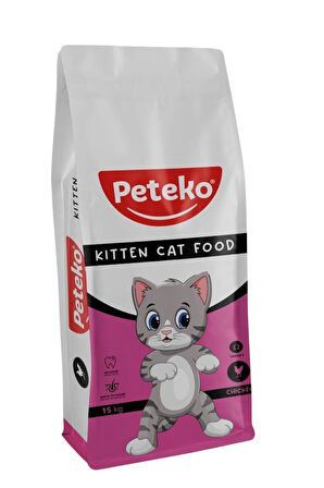 Peteko Kitten Tavuklu Yavru Kedi Maması 15 Kg