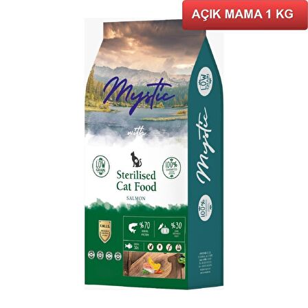 Mystic Sterilised Kısırlaştırılmış Somonlu Kedi Maması 1 Kg AÇIK