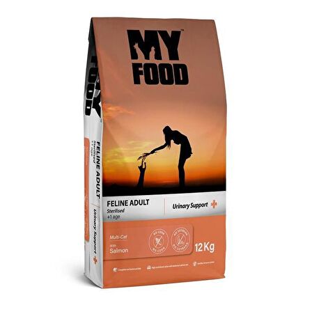 My Food Kısırlaştırılmış Somonlu Yetişkin Kedi Maması 12 kg