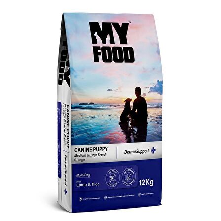 My Food Food Kuzu Etli-Pirinçli Orta - Büyük Irk Yetişkin Kuru Köpek Maması 12 kg