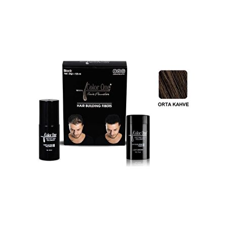Color One Topik 25 gr + 100 ml Sprey Hediyeli Saç Tozu Dark Brown