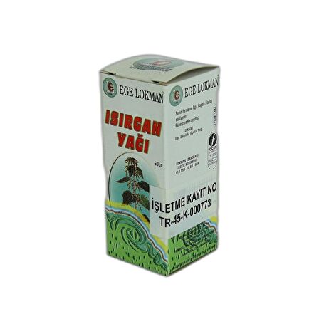 Ege Lokman Isırgan Yağı 50CC - Nettle Oil 50ML