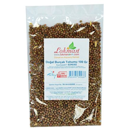 Doğal Saf Burçak Tohumu Naturel Tane Katkısız 100Gr Paket