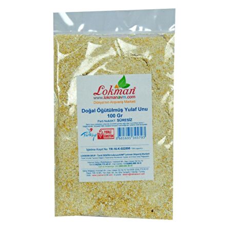 Saf Doğal Öğütülmüş Yulaf Unu Katkısız 100Gr Mini Paket