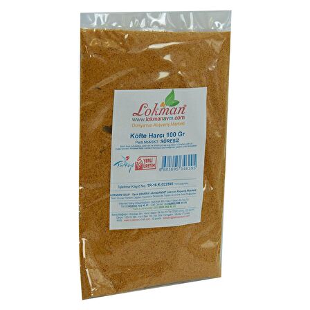 LokmanAVM Köfte Harcı Baharat Karışımı 100 Gr Paket