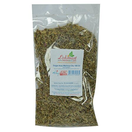 LokmanAVM Doğal Kısa Mahmut Otu 100 Gr Paket