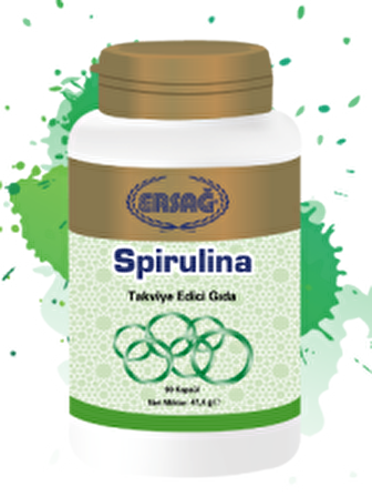 Ersağ Spirulina Ekstraktı Gıda Takviyesi (90 Kapsül)