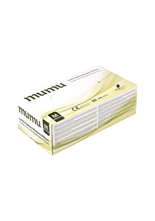 Mumu Pudrasız Lateks Muayene Eldiveni 20 x 100 Adet M Beden