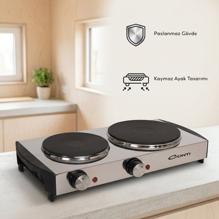 Conti CP-106 Hotplate Çiftli Pleyt Isıtıcı Ocak