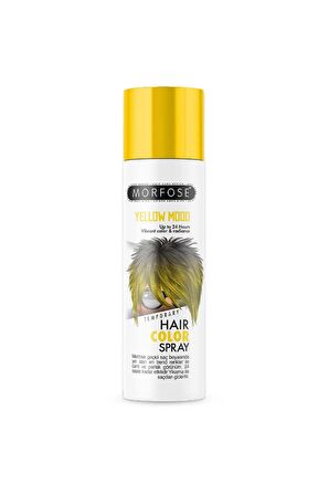 Morfose 24 Saate Kadar Etkili Renkli Saç Spreyi Sarı Yellow Mood 150 Ml