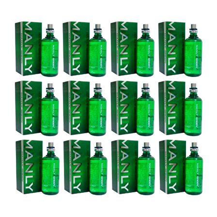 Manly Green EDC 125 Ml Erkek Parfüm 12 Adet