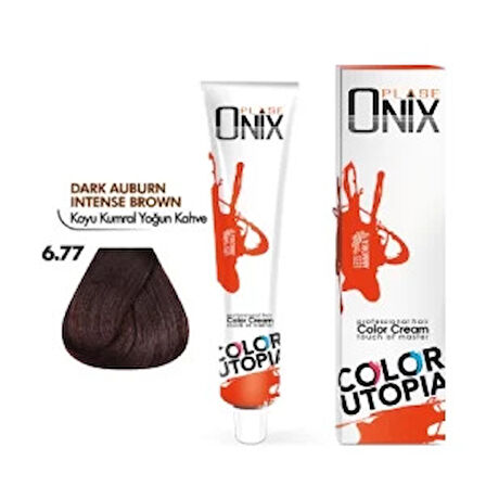ONİX TÜP SAÇ BOYASI & NO:6/77 KOYU KUMRAL YOĞUN KAHVE