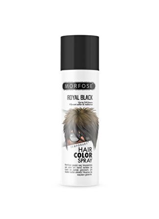 Morfose Hair Color Spray 150Ml Royal Black Renkli Saç Spreyi