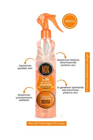 Nox Argan Ve Kalsiyum Fön Suyu 400 ml