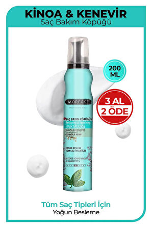 MORFOSE SAÇ KÖPÜĞÜ KINOA 200 ML