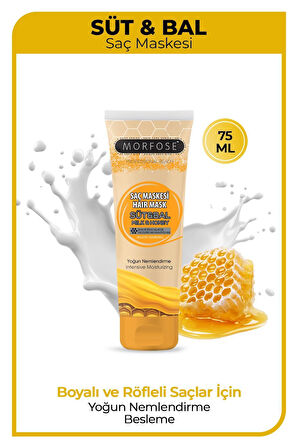 MORFOSE SAÇ MASKESİ SÜT BAL 75 ML