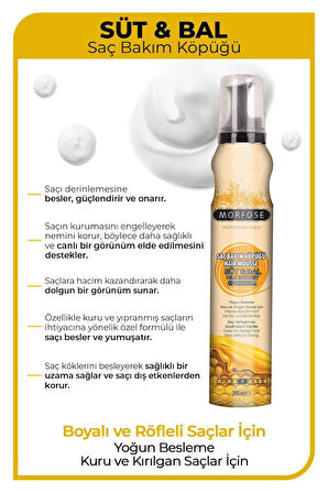 MORFOSE  SAÇ KÖPÜĞÜ SÜT BAL 200 ML