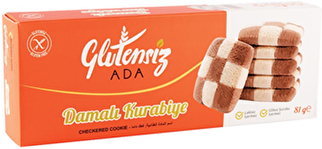 Glutensiz Ada Damalı Kurabiye 81 Gr