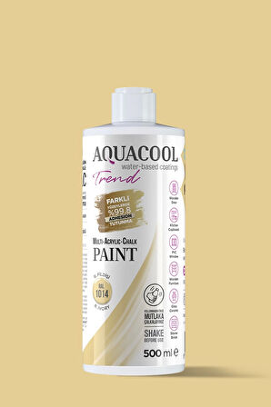 Aquacool Trend Su Bazlı Akrilik Dönüşüm Boyası RAL 1014 R. Fildişi 500ml