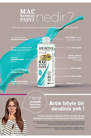 Aquacool Trend Su Bazlı Akrilik Dönüşüm Boyası RAL 1015 Açık Fildişi 500ml