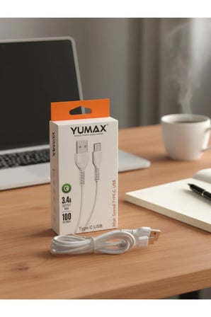 Yumax Hızlı Şarj Uyumlu TYPe-C Şarj Kablosu 3.4 a