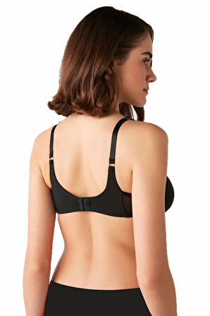 Kom Melly V Telli Siyah Sütyen 