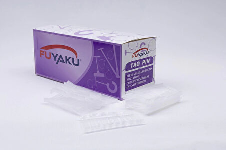 Fuyaku 8 mm Standart Kılçık Etiketleme Plastiği Şeffaf