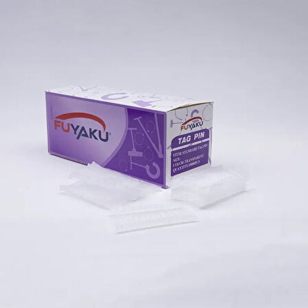 Fuyaku 10 mm Standart Kılçık Etiketleme Plastiği Şeffaf (10.000 Adet)