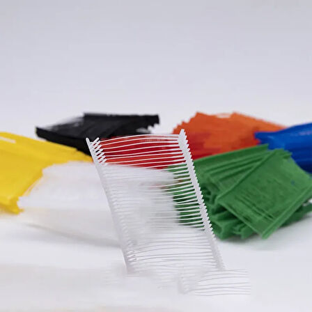 Fuyaku 10 mm Standart Kılçık Etiketleme Plastiği Şeffaf (10.000 Adet)