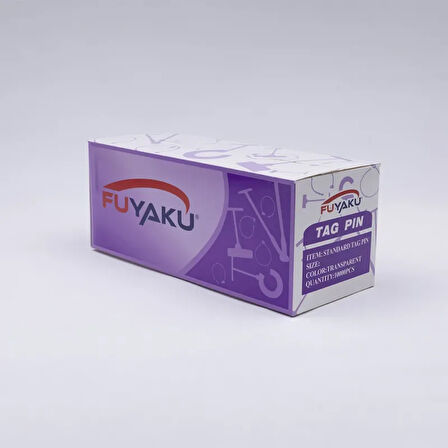Fuyaku 100 MM Standart Kılçık Etiketleme Plastiği Şeffaf (5.000 Adet)