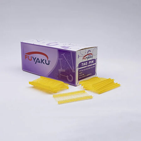 Fuyaku 65 MM Standart Kılçık Etiketleme Plastiği Renkli (10.000 Adet) Sarı