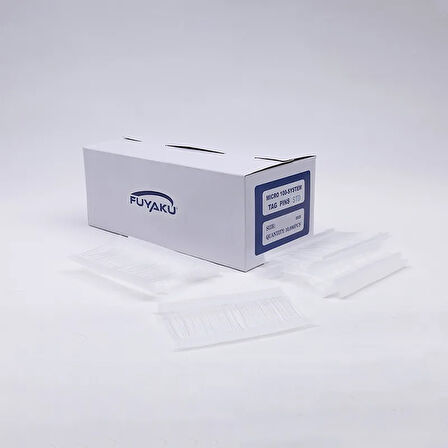 Fuyaku 30 MM Mikro Standart Kılçık Etiketleme Plastiği Şeffaf (10.000 Adet)