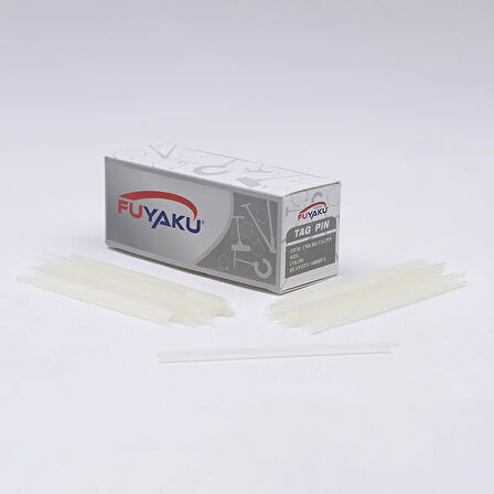 Fuyaku 4.4 MM I-End Mikro İnce (Fine) Kılçık Etiketleme Plastiği Şeffaf (10.000 Adet)