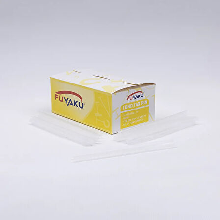 Fuyaku 9 MM I-End Mikro İnce (Fine) Kılçık Etiketleme Plastiği Şeffaf (10.000 Adet)