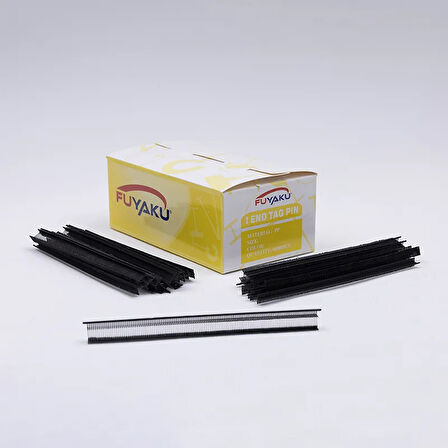 Fuyaku 9 MM I-End Mikro İnce (Fine) Kılçık Etiketleme Plastiği Siyah (10.000 Adet)
