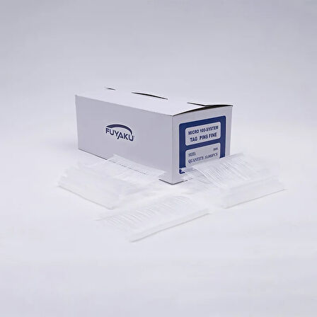 Fuyaku 75 MM ID-End Mikro İnce (Fine) Kılçık Etiketleme Plastiği Şeffaf (10.000 Adet)