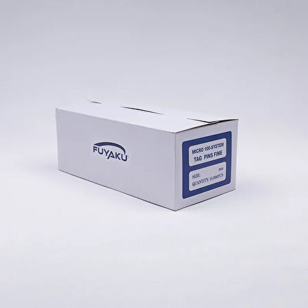 Fuyaku 25 MM ID-End Mikro İnce (Fine) Kılçık Etiketleme Plastiği Naylon (10.000 Adet)