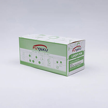 Fuyaku 8" Elle Geçmeli Kılçık Etiketleme Plastiği Şeffaf (5.000 Adet)