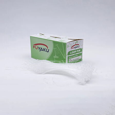 Fuyaku 12" Elle Geçmeli Kılçık Etiketleme Plastiği Şeffaf (5.000 Adet)