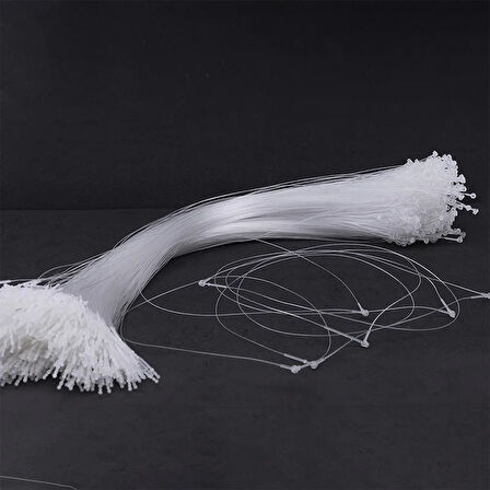 Fuyaku 18" Elle Geçmeli Kılçık Etiketleme Plastiği Şeffaf (1.000 Adet)