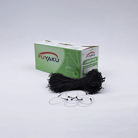 Fuyaku 3" Elle Geçmeli Kılçık Etiketleme Plastiği Siyah (5.000 Adet)