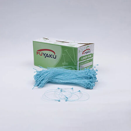 Fuyaku 7" Elle Geçmeli Kılçık Etiketleme Plastiği Renkli (5.000 Adet) Turkuaz