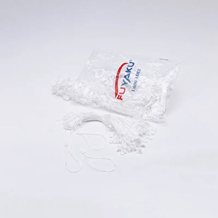 Fuyaku Kilitli İp Klips Beyaz 30 cm (1.000 Adet)