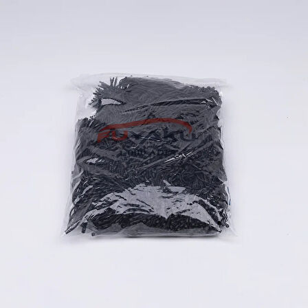 Fuyaku Füze Kilitli İp Klips Mumlu Siyah 22.5 cm (1.000 Adet)