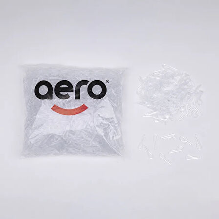 Aero Gömlek Klipsi 37 mm Şeffaf Tırtıksız (2.000 Adet)