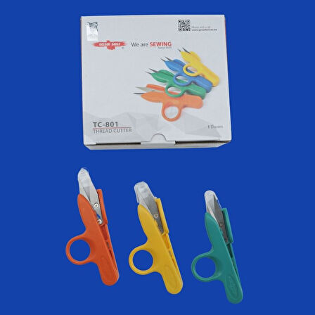 Golden Eagle İplik Temizleme Makası Plastik (12 Adet) Yeşil