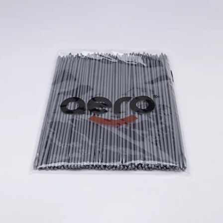 Aero Çuvaldız Plastik Dar Delik Uzun 24 cm (100 Adet) Gri